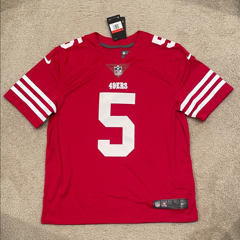Trey Lance San Francisco 49ers Nike Vapor Limited Jersey size L NWT